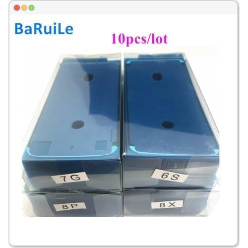BaRuiLe 10pcs Waterproof Sticker for iPhone 6S 7 8 Plus X 8P XS Max XR 3M Adhesive Pre-Cut LCD display Frame Tape Repair Parts