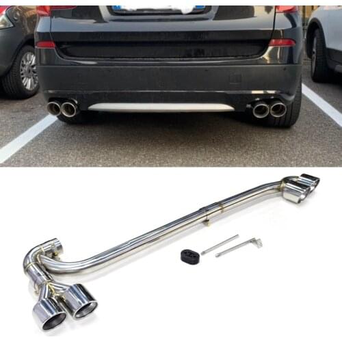 Muffler tail bilaterial double single interface Stainless Steel Modified Car Exhaust Muffler pipe tail throat for BMW X3 X4