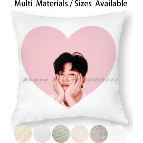Park Seo-Joon Lovesick Pillow Case Throw Pillow Cover Cotton Linen Flax Pink Fight For My Way Itaewon Class Korean Kpop K Pop