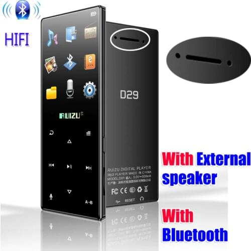 Newest Original RUIZU D29 Sport MP3 Player 8gb with 1.8 in Screen Support FM,Recording,E-Book,Clock,Pedometer external speaker