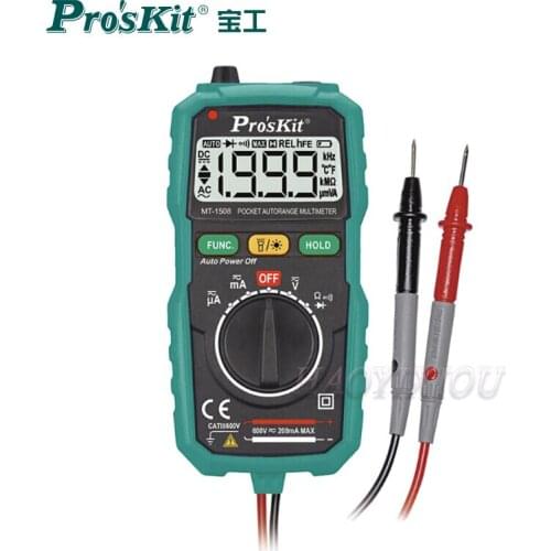 Proskit MT-1508 Smart Pocket Type Automatic Range Digital Accurate Measuring Multimeter Anti-Burn Measuring Instrument