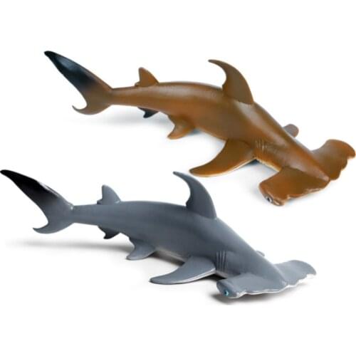 Realistic Plastic Hammerhead Shark Action Figure Ocean Creature Model Figurine Kids Learning Toy Gift