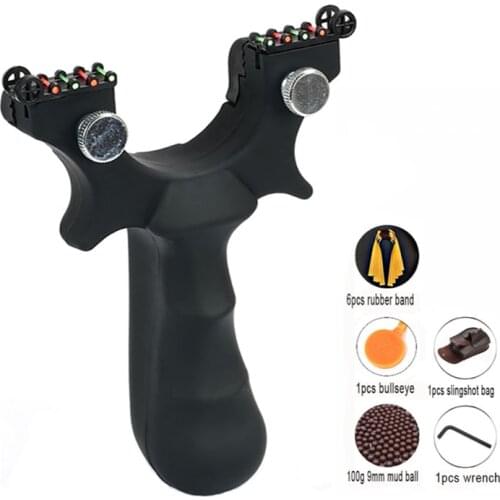 New Precision Resin Slingshot High Power Flat Skin Quick Pressing Outdoor Professional Shooting Hunting Competitive Sports Toy