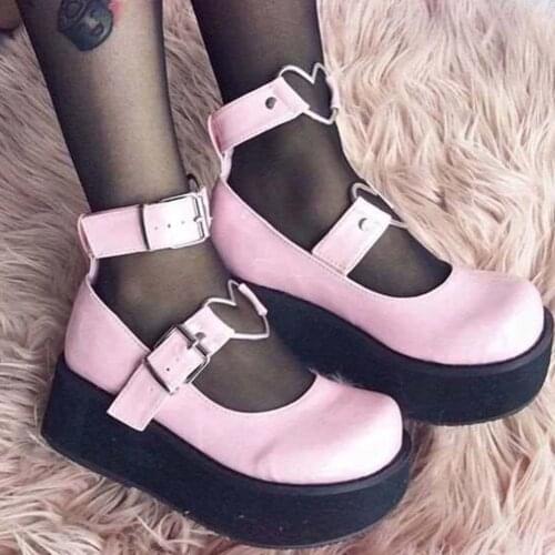 2021 High Heel Unisexs Lolita Punk Fashion Gothic Creepers Shoes Halloween Costumes Steampunk Cosplay Shoes
