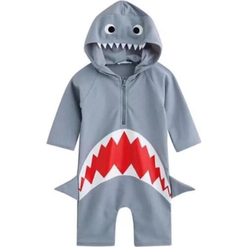 UPF50+ Boys One Piece Swimsuit UV Swimwear Cartoon Swimming Suit Kids Baby Boy Bathing Suits Child Beach Clothes