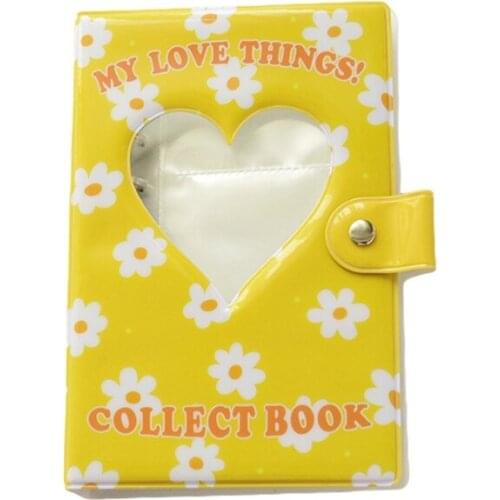 Hollow Heart Shape Flower 3" Photo Album Portable Wedding Photo Memory Books Horizontal and Vertical Family Photo Album