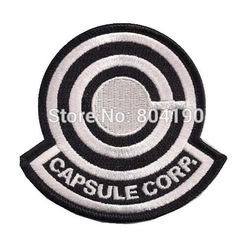 3.5" Z CAPSULE CORP Logo Classic Video Game TV MOVIE Costume Uniform Embroidered Emblem applique iron on sew on patch
