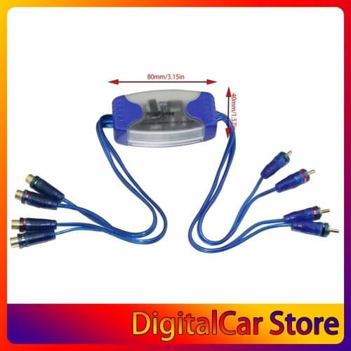 4-Channel Rca Audio Noise Filter Suppressor Ground Loop Isolator Car Stereo 50W Noise Filter Isolator
