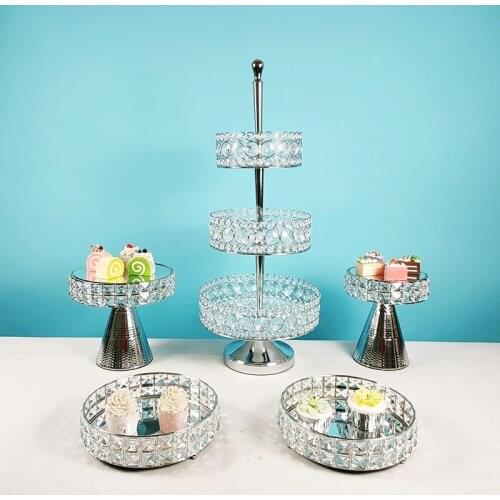 3 tiers cupcake stand High Foot Cake Stand Dessert Display Stand