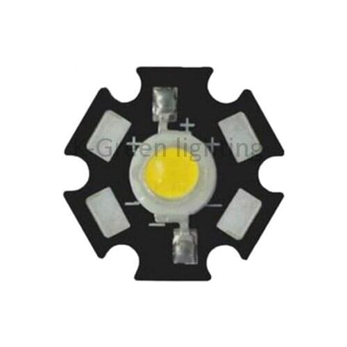 500X High quality 18000-20000K CCT 1W/3W/5W white color led lamp bead with 20mm aluminum PCB free shipping