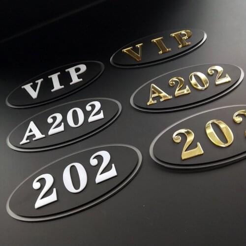 House number Acrylic community number plate home property house number plate hotel hotel door stickers room number floor card