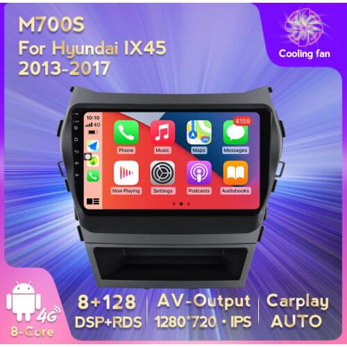 MEKEDE Car Radio Multimedia Video Player Navigation GPS For Hyundai IX45 Santa Fe 2013 2014 2015 2016 2017 6G+128G