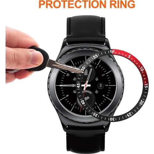 Stainless Steel Bezel for Samsung Gear S2 Classic Zinc Alloy Anti-scratch Protection Ring 40mm