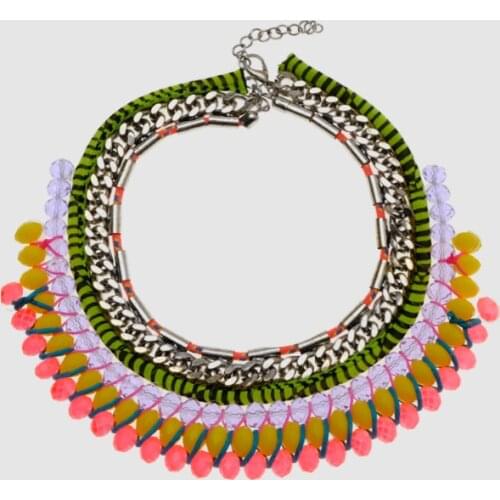 Amorita boutique Lace knitting necklace