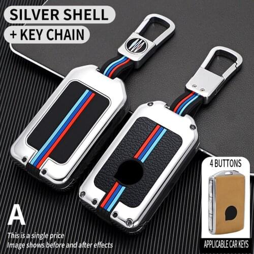 Car Key Case For Volvo S90 V90 XC60 XC40 XC90 2015-2016 2020 2021 Smart Keyless Remote Fob Cover Protector Bag Auto Accessories