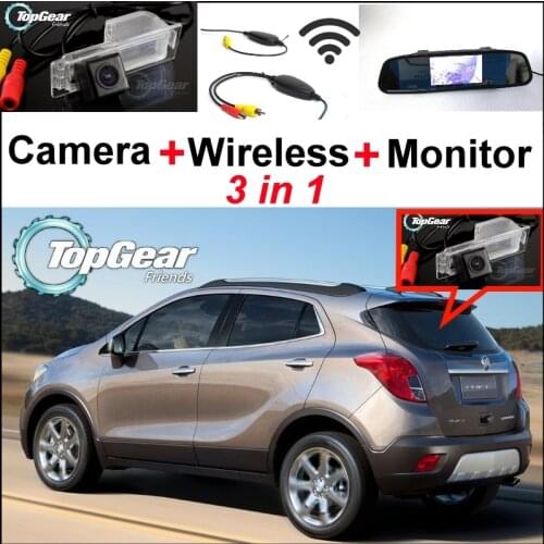 For Buick Encore For Opel Mokka 2012~2014 3 in 1 Special WiFi Camera + Wireless Receiver + Mirror Screen Parking System