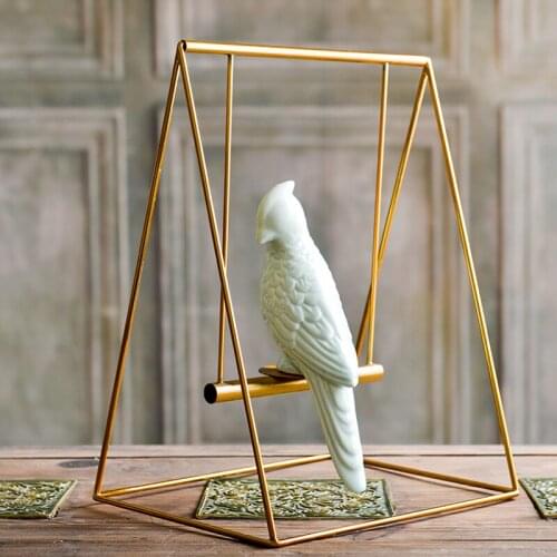European birdie ceramic swing table furnishings living room study creative gifts creative home soft ornaments furnishings