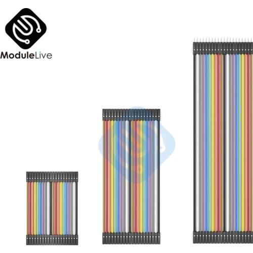 40PCS Dupont Line 10cm/20cm/30cm Male to Male Female to Female Male to Female Dupont Cable Jumper Wire For Arduino Diy 2.54mm