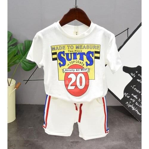 Toddler Boys Clothes Kids Clothes Summer Boys Clothes T shirt + Shorts Casual Kids Tracksuit Clothing Set 2-7 years