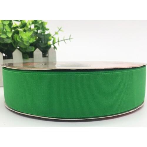 5 Yards High Quality Ribbon 6/10/15/20/25/38/50mm Wedding Decoration Grosgrain Ribbon Gift Wrapping Christmas Ribbon #Green