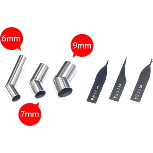 UANME Microscope 45 degrees air gun head fly line blade for quick wind gun mouth CPU fly line phone repair air gun