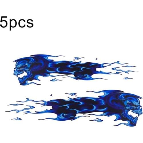 5Pcs Stylish Motorcycle Auto Car Waterproof Flame Eagle Decal Protector Sticker Car Accessories Exterior