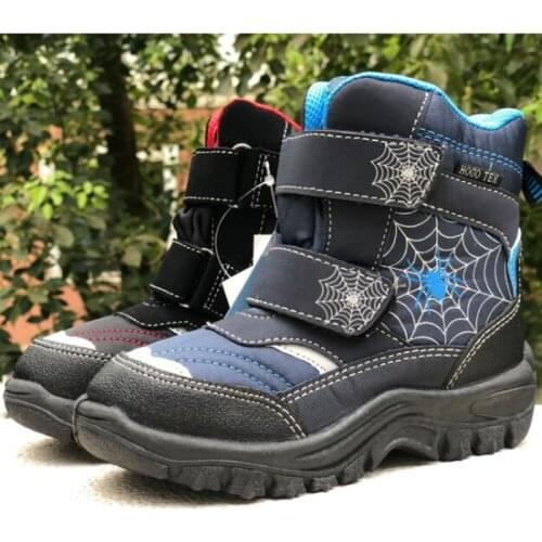 Winter new boy snow boots warm waterproof non-slip children thick cotton boots size 28 to 34 wallvell