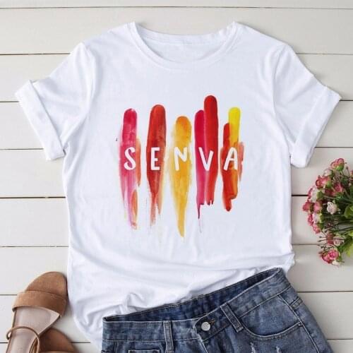 Dazzling colors heart-shaped print womens t-shirt fashion casual womens t-shirt 90s ladies Harajuku graphic t-shirt women