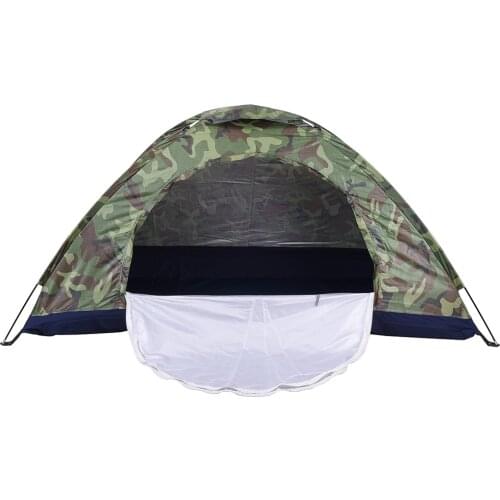 Outdoor Camping Tent 2 People Single Layer Portable Ultralight Tent Anti-UV Coating Waterproof Outdoor Hiking