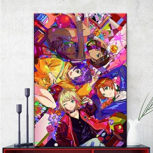 2021 Anime Character series Wonder Egg Priority Posters Decor Poster Wall Sticker Living Room Bar Cafe Decoration Pictures