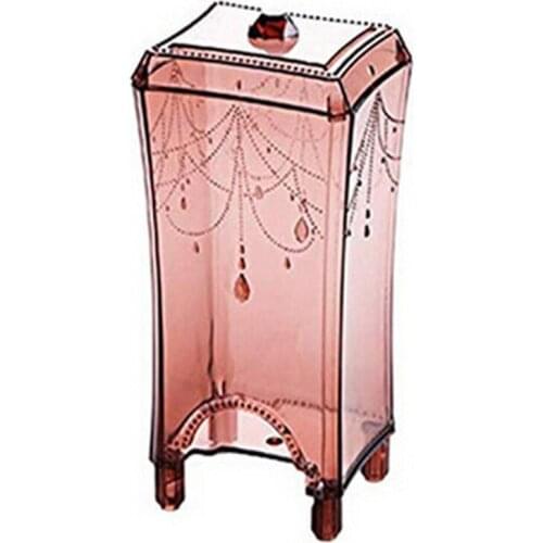 Transparent Cotton Pad Storage Box Makeup Organizer Plastic Organizador De Maquiagem Frame Cosmetic Ball Dustproof