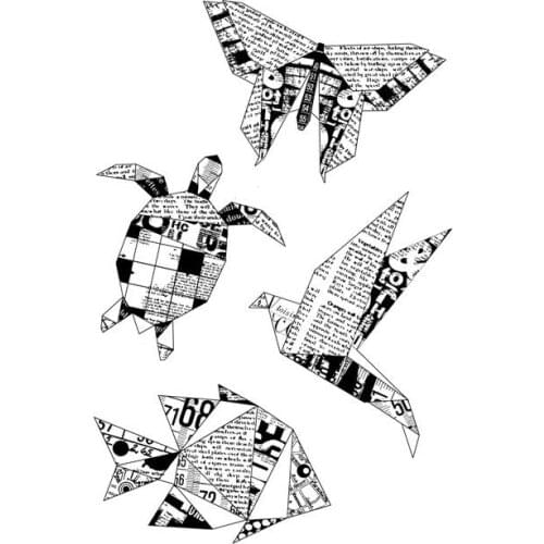 Turtle and butterfly Clear Silicone Stamp/Seal for DIY scrapbooking/photo album Decorative clear stamp sheets ST0535