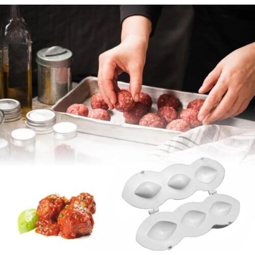 5/7cm Meatball Maker Manual Meatloaf Mold Kibbeh Meatloaf Maker Press Minced Meat Processor Kitchen Tools Home Meat Pie Mold