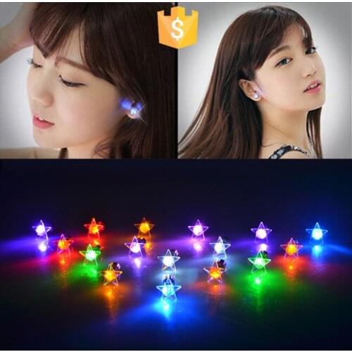 New Brand Nickel Plated Five-point Stars Stud Earrings Romantic Zirconia Crystal Earrings For Women Party event 50pcs/Lot