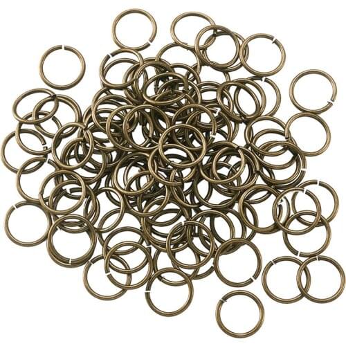 263pcs Brass Jump Rings Round Charms for Necklace Bracelet Earring Pendant Split Connectors Jewelry DIY Making Accessories