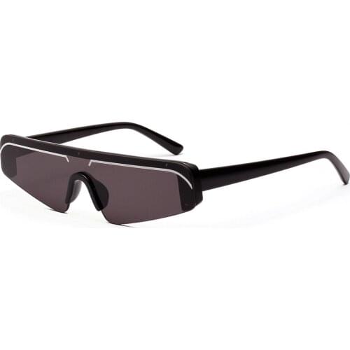 Veshion Retro Cat Eye Sunglasses Women Rimless Gift Party 2020 Vintage Sun Glasses for Men Mirror Lens Half Frame