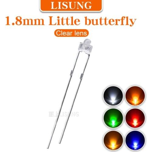 1000pcs/Bag Diode Light 1.8mm Led Red Yellow Blue Green White Water Clear Assorted Kit Lndicator Light Lamp