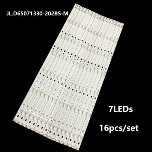 16pcs/lot for 559mm LED Backlight strip 7 Lamp for Sky worth 65"TV 65H7 JL.D65071330-202BS V650DJ6-K02 REV.T1 6V/LED