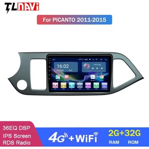 4G LTE 2G RAM 9 Inch Full Touch Android 10 Car DVD Player For KIA Morning 2011-2015 Multimedia GPS Navigation System