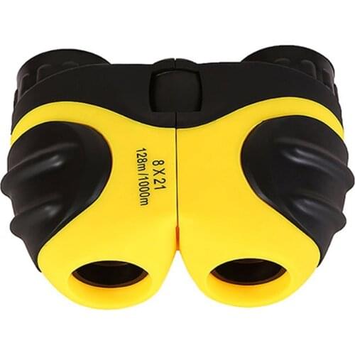8x21 Binocular Telescope Portable Center Focusing Binoculars Camping Rubber Fixed Zoom Compact Binoculares Gifts For Children