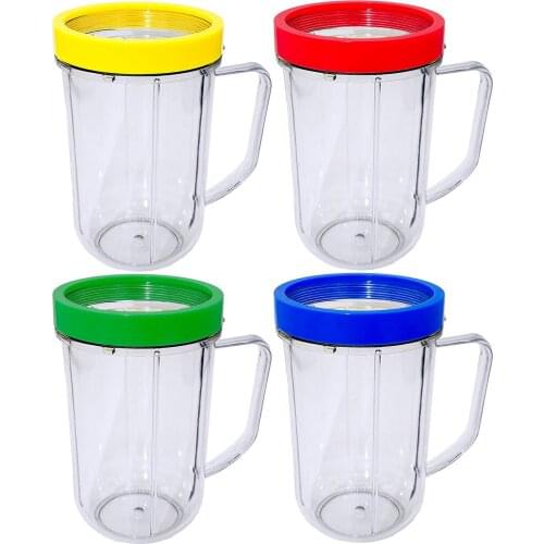 Juicer Accessories, Four Colors Juicer Cup, Suitable for Magic Juicer, Suitable for Knife Holder Portable Blender