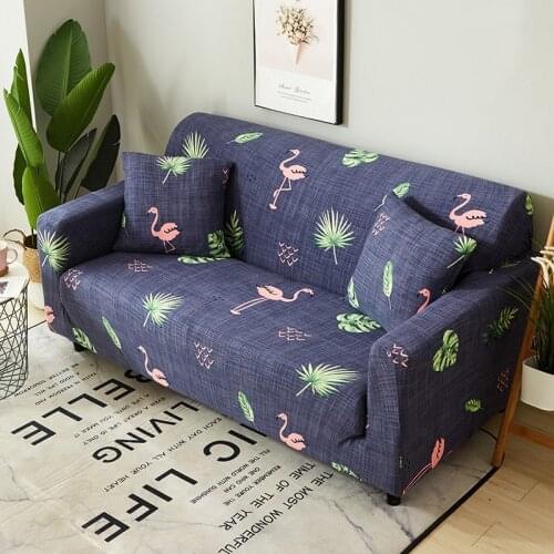 Flamingo Sofa Cover Modern Minimalist Sofa Cushion Sofa Cover Full Cover Thick Printing Sofa Cover