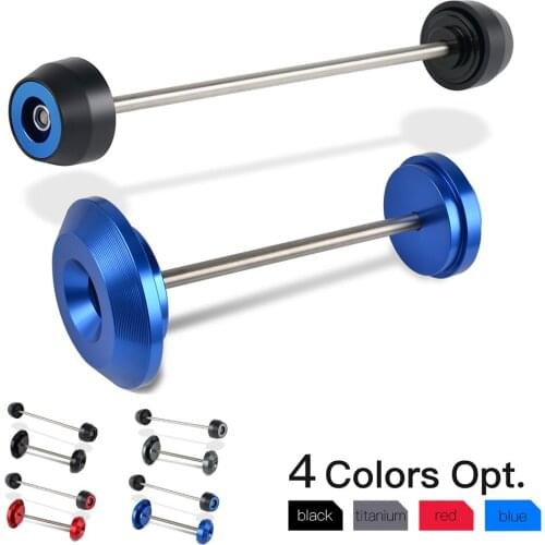 For BMW R Nine T 2017 2018 2019 2020 2021 Motorcycle Front Rear Axle Sliders Protector Aluminum Delrin