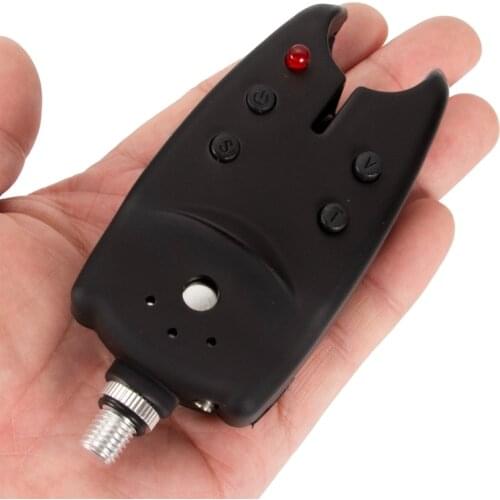 Electronic Fish Bite Alarm ABS 2 LED Tone Volume Adjustable Sound Sensitivity Waterproof Fishing Equipment Device