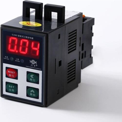 Flexible upper and lower limit control output of electronic overload relay GL88S three-phase motor protector