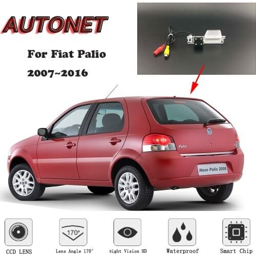 AUTONET HD Night Vision Backup Rear View camera For Fiat Palio 2007~2016 CCD/license plate camera