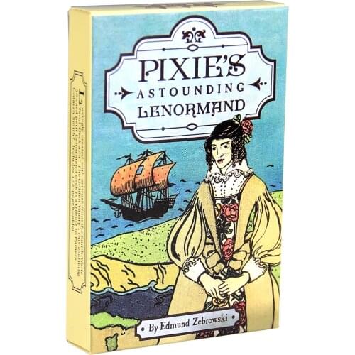 PixiesAstounding Lenormand Cards Full English Classic Board Games Cards Imaginative Oracle Divination Game Tarot Cards With PDF