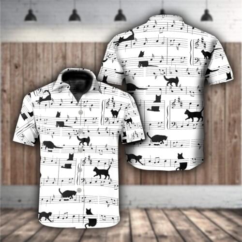 2021 Summer Quality Harajuku Beach New Arrival Men Short-Sleeve Animal Casual Anime Shirt Blouse Loose Surfing Hawaiian-shirt