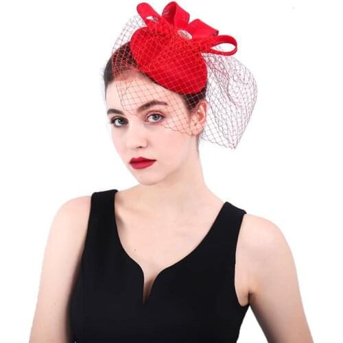 Fashion Black/White/Red/blue Lace Birdcage Bridal Flower bow-knot Glamorous Bride Wedding Face Veils Wedding Accessories