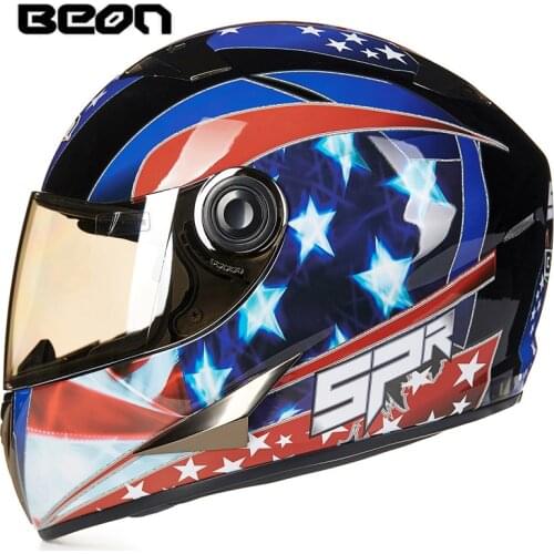 BEON B-502 Motorcycle Helmet Full Face Helmet Casco Moto Capacete Motocross Casque Moto Vintage Racing Helmet